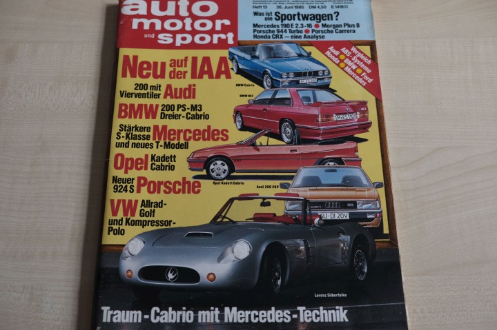 Deckblatt Auto Motor und Sport (13/1985)